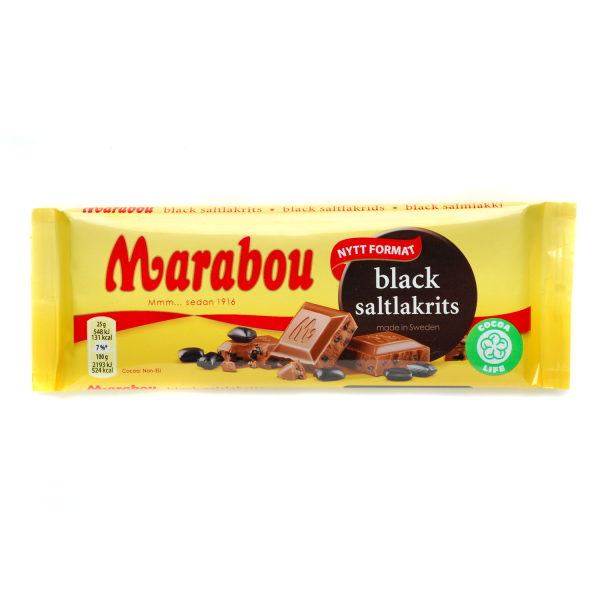 Marabou Black Salzlakritz, 24 x 100g