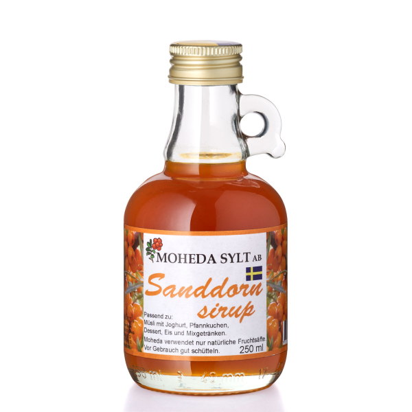 Moheda Sanddorn -Sirup, Flasche