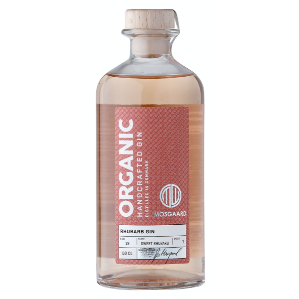 Mosgaard Organic Rhubarb Gin Handcrafted 38% vol. 0,5 L