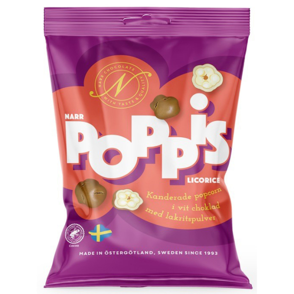 Narr Poppis Licorice, 12 x 90g