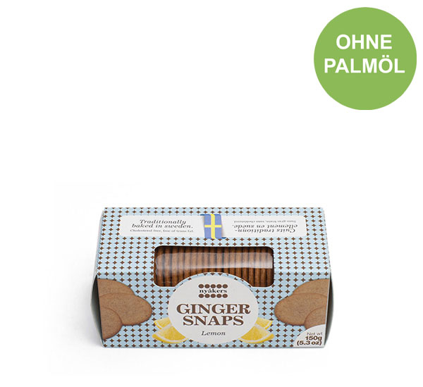 Nyåkers Pfefferkuchen Ginger Snaps Zitrone, 12 x 150g