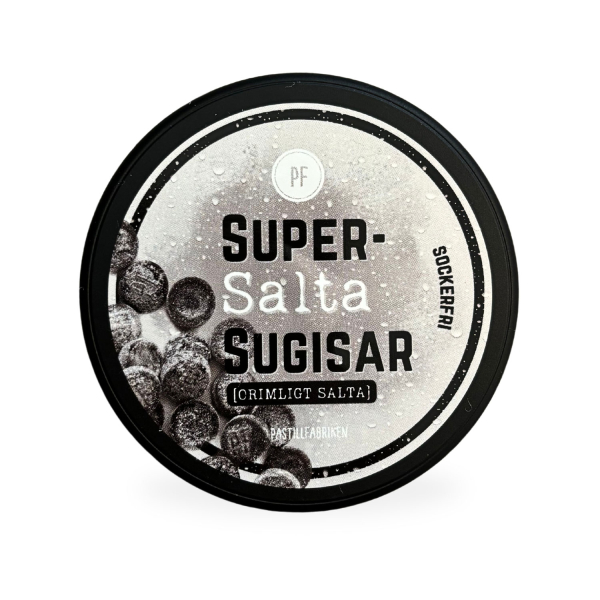 Pastillfabriken Supersalta Sugisar, Zuckerfrei 30 x 35g