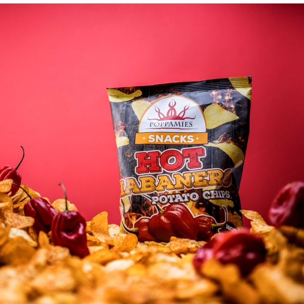Poppamies Hot Habanero Chips, 15 x 150g-2