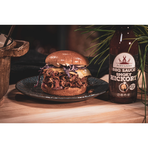 Poppamies Smoky Hickory BBQ sauce 6 x 410g-2