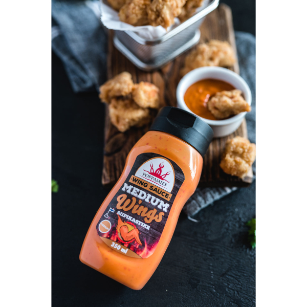Poppamies Wing sauce Medium 10 x 340g-2