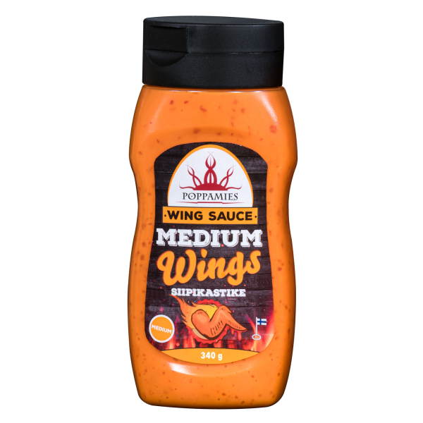 Poppamies Wing sauce Medium 12 x 340g