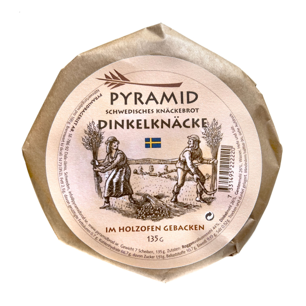 Pyramidbageriet Dinkelknäcke, 6 x 135g