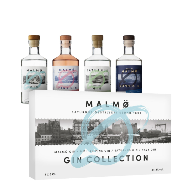 Saturnus Malmö Gin Collection 44,3% vol, 4 x 5cl-3