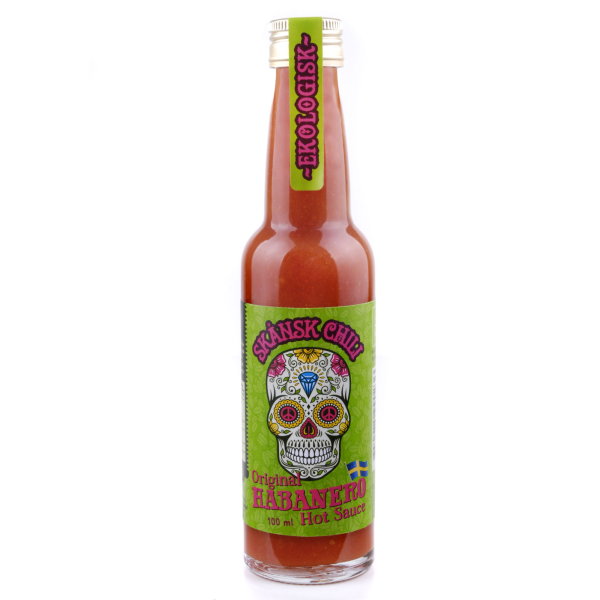 Skånsk Chili, Original Habanero Hot Sauce, Bio, 12 x 100 ml