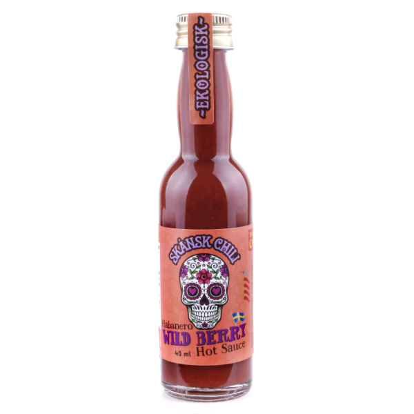 Skånsk Chili, Wild Berries Habanero Hot Sauce, Bio, 12 x 40ml