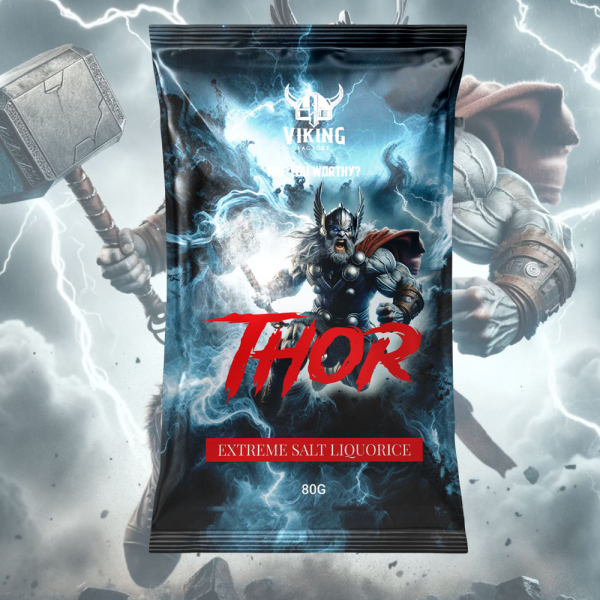 Viking Thor Extreme salt licorice, 10 x 80g-1