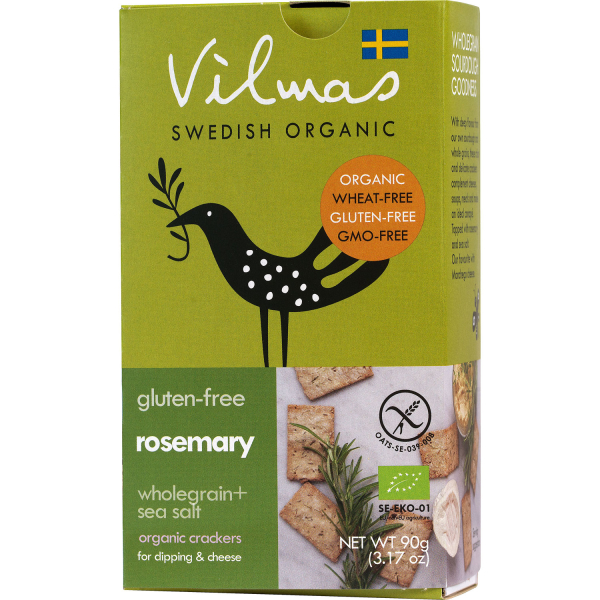 Vilmas Rosemary BIO-Cracker, 10 x 90g