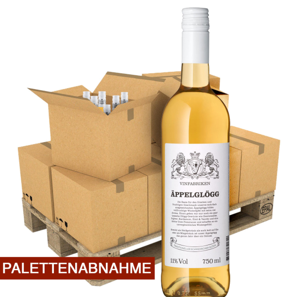 Vinfabriken Äppelglögg 11% vol. (Palettenabnahme)