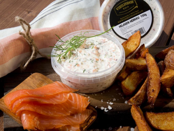 Vihiluodon Kala Graved Lachs, Serviervorschlag